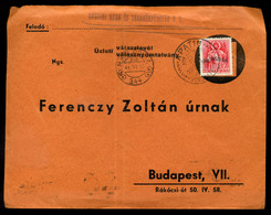 APATIN 1941. Visszatérés Levél, M.Kir.Posta 344 Budapestre - Briefe U. Dokumente
