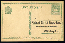 1917. Díjjegyes Levlap, Kőbánya Sörföző Céges Nyomással  /  1917 Stationery P.card Kőbánya Brewery Corp. Print - Postal Stationery