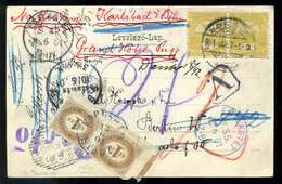 NAGYBECSKEREK 1901. Régi Képeslap, Ausztriai Vándorlása, érdekes Darab!  /  1901 Vintage Pic. P.card Wandering In Austri - Postage Due