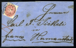 SEGESVÁR 1867.05.15. Provizórium! 5Kr-os Levél , Tartalommal Nagyszebenbe Küldve. (50000) - Used Stamps