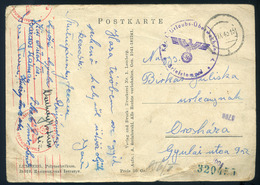 II. VH. 1945. Képeslap Német Tábori Postával  " Haza Térőben " HUNGARY WW2 Award Winning Collection - Covers & Documents