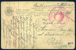 NAGYCENK 1940. II. VH Képeslap, Lengyel Internáló Táborból Nowy Sacz-ba Küldve  /  1940 WW II. Vintage Pic. P.card From - Other & Unclassified