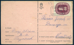 SZAPÁRFALU 1947. Levlap Postaügynökségi Bélyegzéssel - Storia Postale