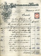 Engelsmann Henrik   Fejléces,céges Számla  Budapest 1895 - Unclassified