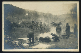 I.VH Erdély, Katonák, Tábori Konyha Fotós Képeslap   /  WW I. Trasylvania, Soldiers, Field Kitchen Photo Vintage Pic. P. - Hungary