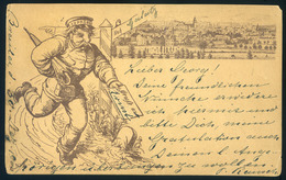 Románia, Braila 1901. Vorlaufer Típusú Képeslap Galatiba Küldve  /  Precursor Vintage Pic. P.card To Galati - Hungary