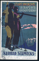 TÁTRAFÜRED  Szignált Reklám Képeslap, Síelés  /  TÁTRAFÜRED Signed Adv. Vintage Pic. P.card, Skiing - Usati