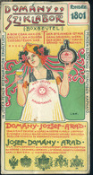 SZÁMOLÓ CÉDULA 1910 Cca. Régi Reklám Grafika , Arad Domány Sziklabor    /  COUNTING CARD Ca 1910 Vintage Adv. Graphics,  - Ohne Zuordnung