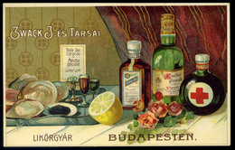 BUDAPEST 1906. Zwack J. és Társai , Ritka Litho Reklám  Képeslap  /  BUDAPEST 1906 J. Zwack And Partners, Rare Litho Adv - Religion & Esotericism