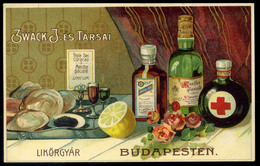 BUDAPEST 1906. Zwack J. és Társai , Ritka Litho Reklám  Képeslap  /  BUDAPEST 1906 J. Zwack And Partners, Rare Litho Adv - Religione & Esoterismo