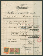 BUDAPEST 1924. Rotter Zsigmond, Fejléces Céges Számla 57 Db Okmány Bélyeggel - Covers & Documents