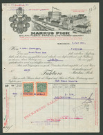 SZEGED 1926. Marcus Pick Szalámi Gyár, Fejléces Céges Számla - Unclassified