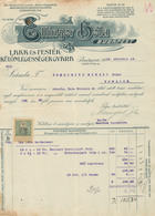 BUDAPEST 1912. Ellinger Béla , Lakk és Festék Gyár  Fejléces,céges Számla - Unclassified