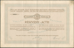 BUDAPEST 1912. Pallas Biztosító Rt.  Részvény - Unclassified