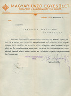 BUDAPEST 1934. Magyar Úszó Egyesület érdekes Dokumentum - Unclassified