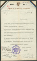 BUDAPEST 1931. Attila Bajtársi Csoport, Dekoratív érdekes, Régi Dokumentum - Unclassified