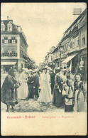 BRASSÓ 1917. Kapu Utca, Ritka Montázs Képeslap  /  BRASOV 1917 Kapu St. Rare Montage Vintage Pic. P.card - Hungary