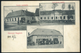 BUGYI 1909. Régi Képeslap Vendéglő,kastély, üzlet  /  BUGYI 1909 Vintage Pic. P.card Restaurant Castle, Store - Hungary