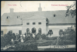 ROMHÁNY 1909. Kastély Régi Képeslap  /  ROMHÁNY 1909 Castle Vintage Pic. P.card - Hungary
