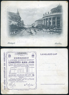 BUDAPEST 1907. Régi Képeslap, Sorsjeggyel  /  BUDAPEST 1907 Vintage Pic. P.card Lottery Ticket - Hungary