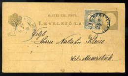 VÁGBESZTERCE 1900. Krajcár-Turul Vegyes Bérmentesítésű Díjjegyes Levlap   /  1900 Kr-Turul Mix. Frank. Stationery P.card - Usati