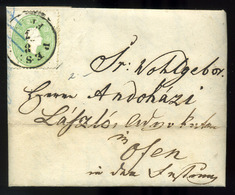 PEST 1863. 3Kr , Szép Helyi Levélen, Tartalommal - Used Stamps