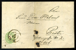 OFEN 1862. 3Kr , Helyi Levélen, Tartalommal - Used Stamps