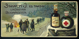 SZÁMOLÓ CÉDULA  Régi Reklám Grafika , Zwack 1910. Cca. - Unclassified