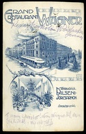 BUDAPEST 1925. Restaurant Wagner, Terézvárosi Pilseni Sörcsarnok, Ritka Képeslap  /  BUDAPEST 1925 Restaurant Wagner, Pi - Hungary