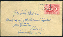 HEVESIVÁNY 1950. Levél, Szép Postaügynökségi Bélyegzéssel - Covers & Documents