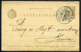 CSEMERNYE / Čemerné 1910. Díjjegyes Levlap, Ritka Bélyegzéssel  /  1910 Stationery P.card Rare Pmk - Used Stamps