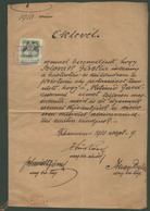 BIHARUDVARI 1910. "Kitűnő Gazdasszony" Oklevél, érdekes Dokumentum! - Unclassified