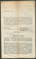 NAGYVÁRAD 1857. A Nagyváradi Borászati Egyesület Megalakulása, érdekes 4 Oldalas Dokumentum - Sonstige & Ohne Zuordnung