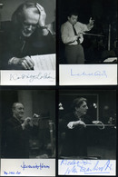 COMPOSER MUSICIAN Conductor 16 Sheets Of Photo Original ZENESZERZŐK KARMESTEREK ZENÉSZEK 16db Fotó Eredeti Aláírásokkal! - Other & Unclassified