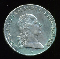 II. LIPÓT KORONATALLÉR 1792. Milano VF+ - Austria