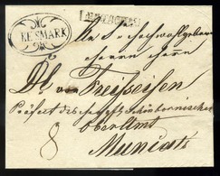 KÉSMÁRK SLOVAKIA HUNGARY /  1838 Unpaid Letter To Munkács - ...-1850 Prefilatelía