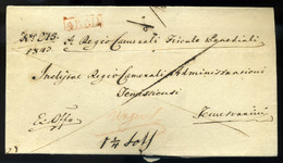 ARAD 1844. Ex Offo,ROMANIA HUNGARY Official Red "ARAD" "Urgent" - Temesvarini - ...-1850 Prefilatelia