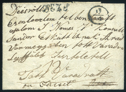DÉS 1840 Cca.  Portós Levélke, Tartalommal Kézírásos " Deés " + DEZS HUNGARY ROMANIA - ...-1850 Vorphilatelie