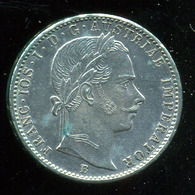 FERENC JÓZSEF Negyed Florin 1860 B - Austria