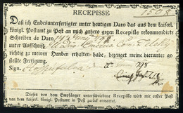 1798. Recepisse Kézírásos "Hosszúfalva"  Gróf Teleki Imre Aláírásával! - ...-1850 Prephilately