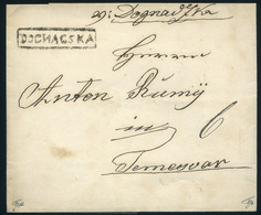 DOGNÁCSKA 1843. Portós Levél "DOGNACSKA" Temesvár  /  1843 Unpaid Letter "DOGNACSKA" Temesvár - ...-1867 Vorphilatelie