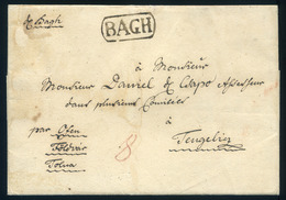 BAGH 1824. Portós Levél Tengelicre Küldve, Szép!  /  1824 Unpaid Letter To Tengelic, Nice! - ...-1867 Vorphilatelie
