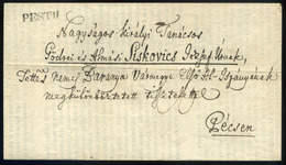 PESTH 1838. A Pesti Árvízzel Kapcsolatos ,érdekes Tartalmú Nyomtatott Felhívás (kicsit Hiányos) Pécsre Küldve - ...-1867 Prephilately