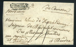 KOMÁROM 1841. Portós Levél , Tartalommal "COMORN"  Beodrára Küldve  /  1841 Unpaid Letter Cont. "COMORN" To Beodra - ...-1867 Prefilatelia