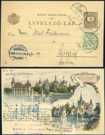 IGLÓ 1905-ben Felhasznált Millenniumi Díjjegyes Levlap Lipcsébe Küldve  /  1905 Used Millennium Stationery P.card To Lei - Gebraucht