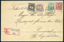 BUDAPEST 1892. 2. Súlyfokozatu Ajánlott Helyi Levél 4 Színű,négy Bélyeges Bérmentesítéssel! (Az Egyetlen Lehetséges Ilye - Used Stamps
