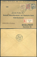 ÚJVIDÉK 1900. Krajcár-Turul Vegyes Bérmentesítés, Ajánlott Levél 2Kr+15Kr+1f Bérmentesítéssel Budapestre Küldve - Used Stamps