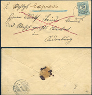 SIBOT / ALKENYÉR 1895. Távolsági Expressz Levél 20Kr Bérmentesítéssel Sopronba Küldve.Igen Ritka A Sima Expressz! - Used Stamps