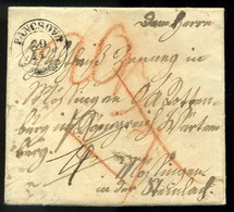PANCSOVA 1846. Portós Levél Tartalommal Württemberg, Németországba Küldve! Ritka Darab!  /  1846 Unpaid Letter Cont. Wür - ...-1867 Prefilatelia