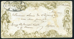 AUSTRIA-HUNGARY MISKOLC 1842.  DAMENBRIEF / ZIERBRIEF RRR! - ...-1850 Prefilatelía